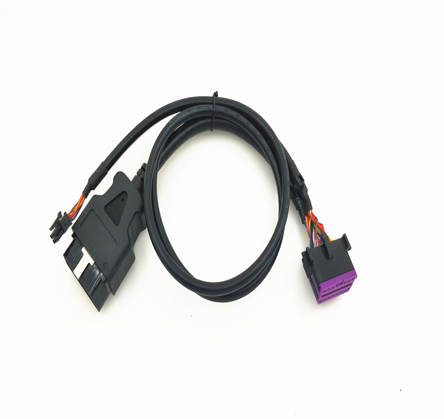 OBDII 16P J1962公对称Molex 3.0 2 * 3P公头+ OBD母Y型电缆车用检查电缆