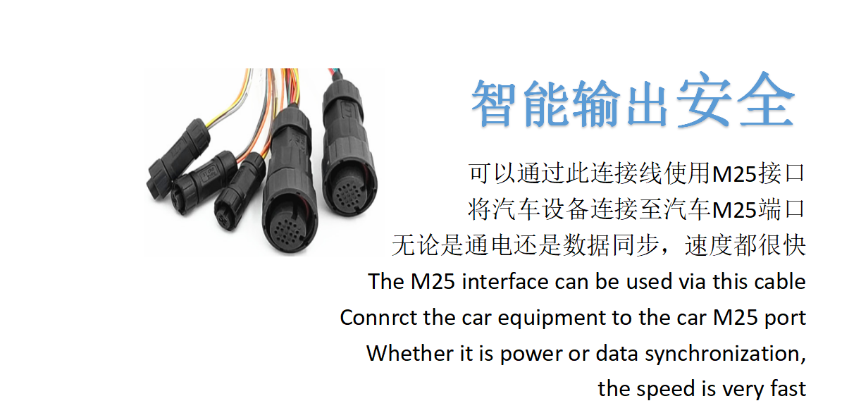 防水电缆M25 + M12端子电缆