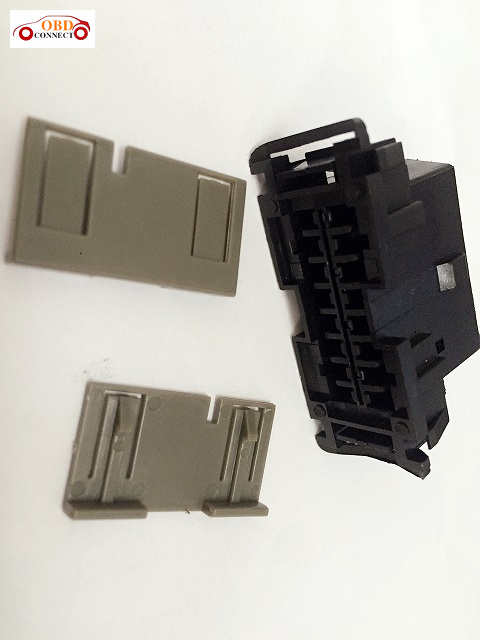 丰田车型OBD - 母橡胶芯 - 黑色 - 卡扣+灰色件* 2 PCS